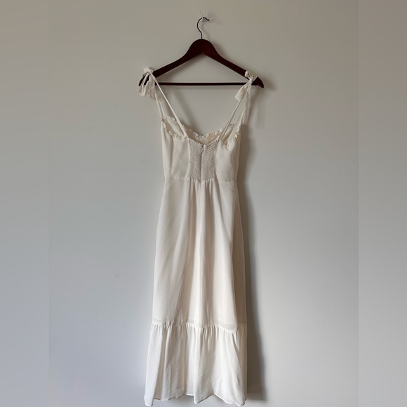 Reformation | Nikita Maxi Dress | Ivory | Size 0p - Picture 3 of 6